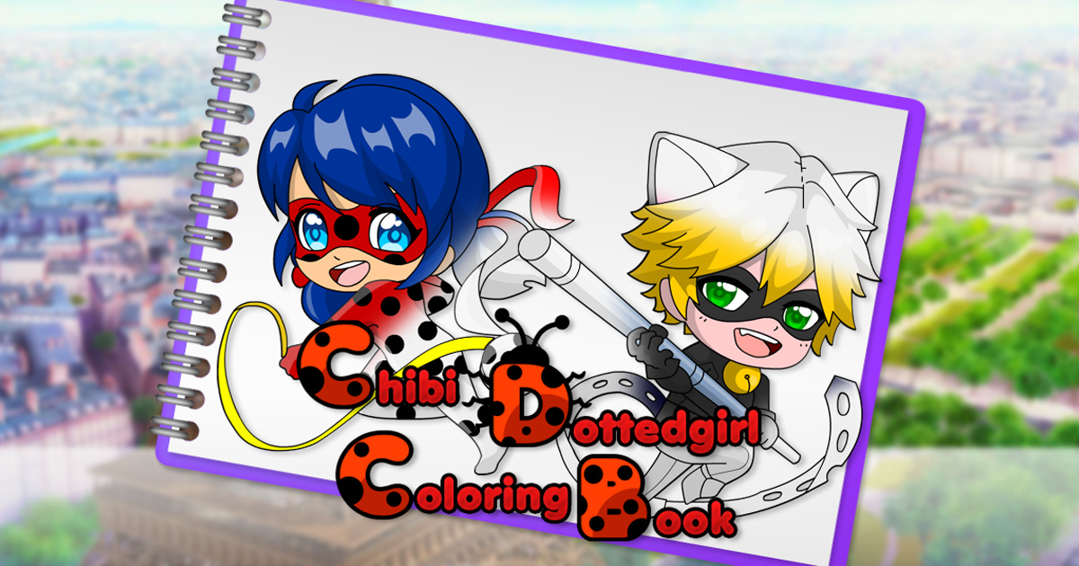 Image Chibi DottedGirl Coloring Book